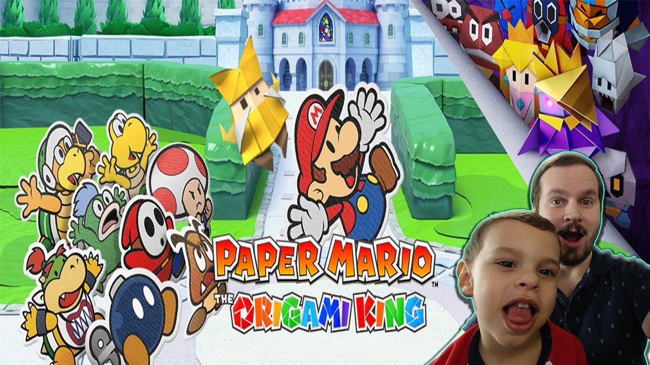 Father and Son play Paper Mario The Origami King YouTube