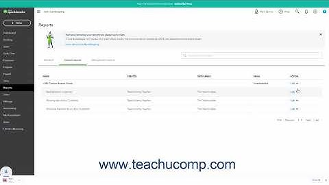 QuickBooks Online Tutorial Using Report Groups Intuit Training