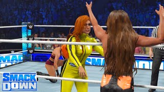 WWE 2K23 BECKY LYNCH VS GIGI DOLAN(W/TOXIC ATTRACTION) MINTB QUALIFICATION MATCH SMACKDOWN