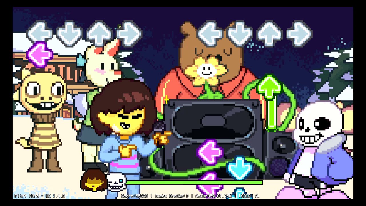 Undertale over week 6 fnf full gameplay youtube
