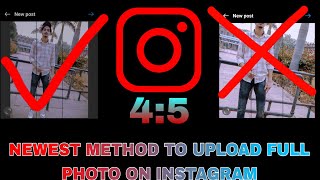 How to Upload Full Size Photo on Instagram | Newest Method | LenslArt