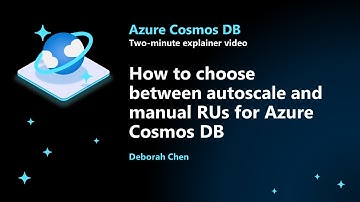 How to choose between autoscale and manual RUs for Azure Cosmos DB
