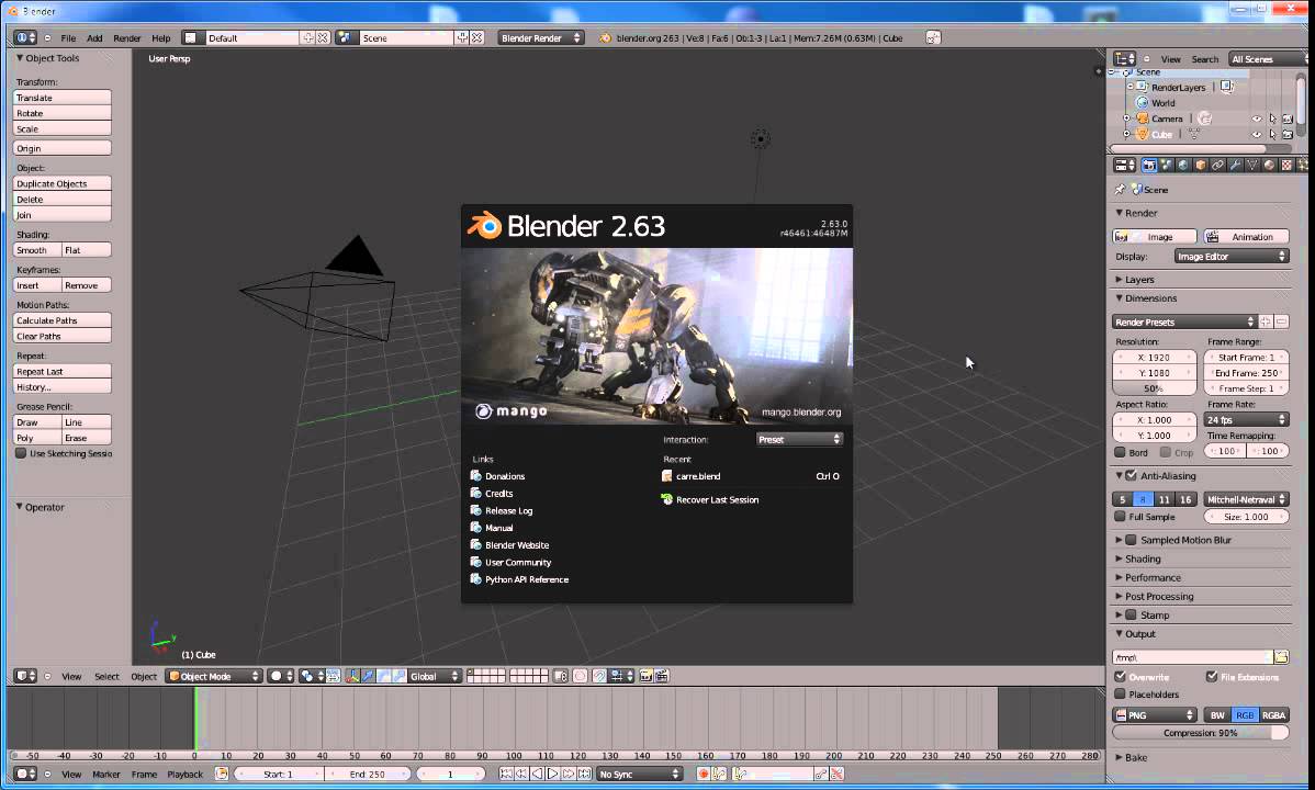 Blender 3D – Importer fichier - YouTube