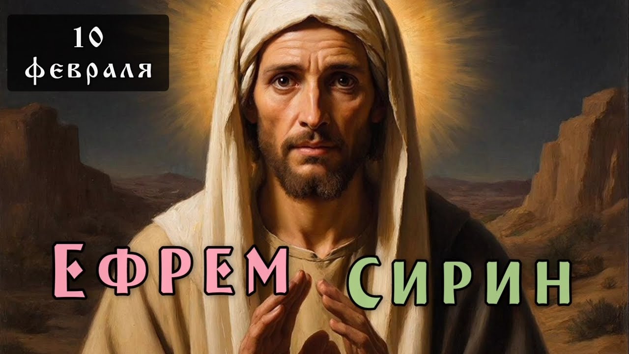 10 февраля Житие Ефрема Сирина, иеродиакона (нач. 370 гг.)
