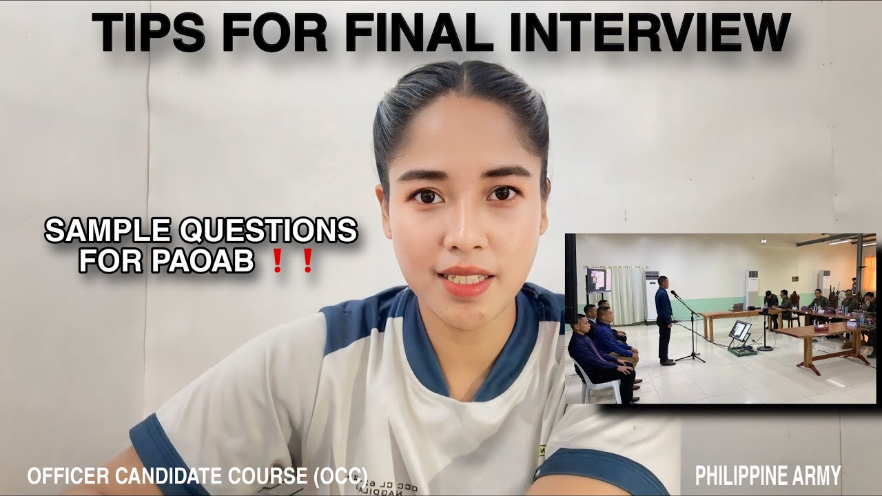 TIPS AND SAMPLE QUESTIONS FOR FINAL INTERVIEW | PAOAB 2026 | Cathy Castillo 