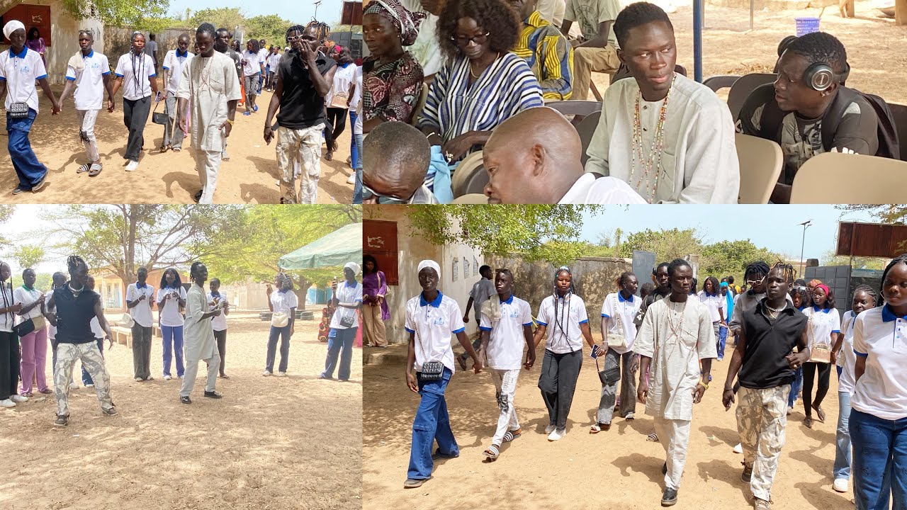 L’ARRIVÉE ET PRÉSTATION DE AMETH DIONE AU FOSCOS DU LYCÉE DE PALMARIN