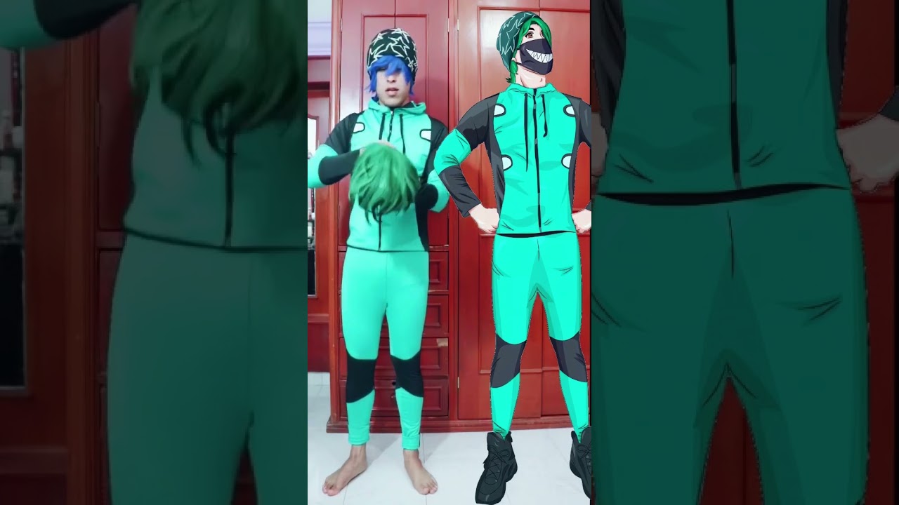 MIDORIYA 2D VS 3D 👀#Waifu #Jocycosplay #Cosplay #Jocy #OtraVezLuneShow