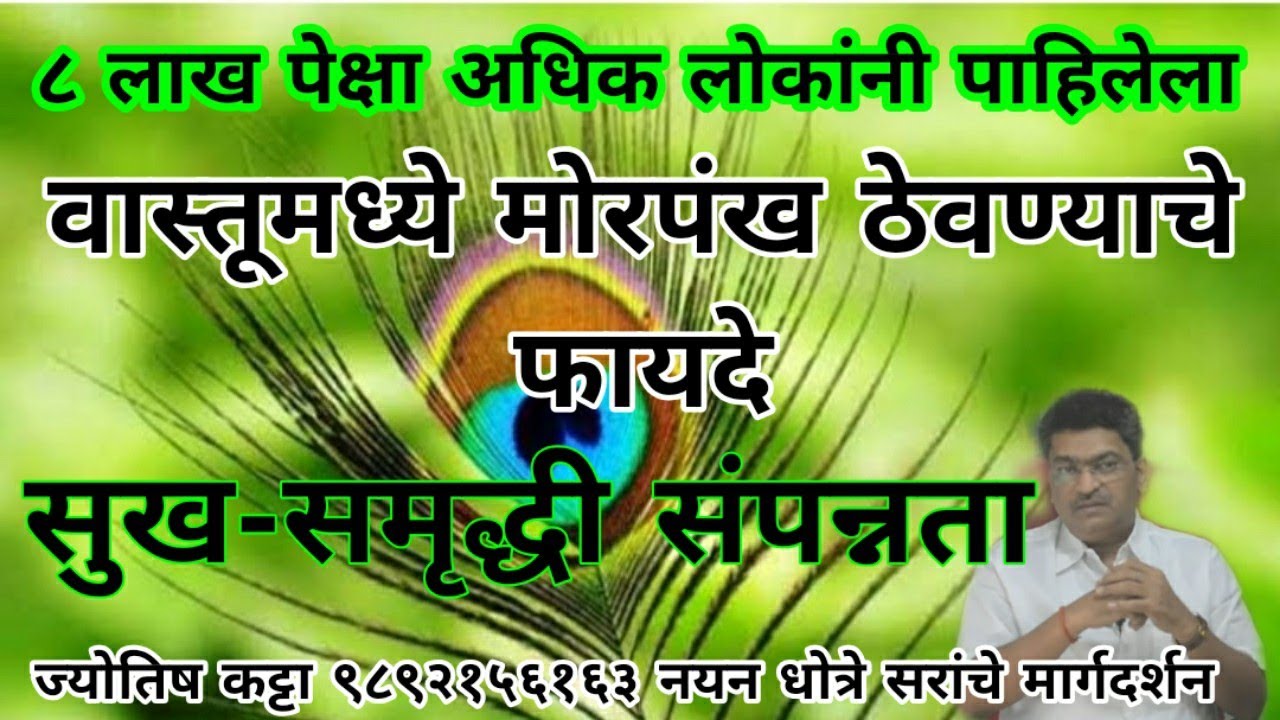 आपल्या घरात आवर्जून का ठेवावे मोरपंख