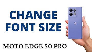 How to CHANGE FONT SIZE on the MOTO EDGE 50 PRO!