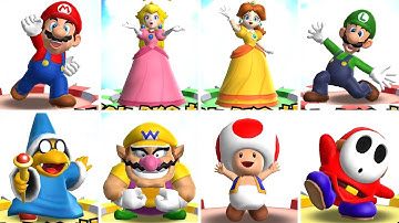 Mario Party 9 - All Superstar Animations