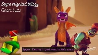 Gnorc butts in "spyro reignited trilogy"