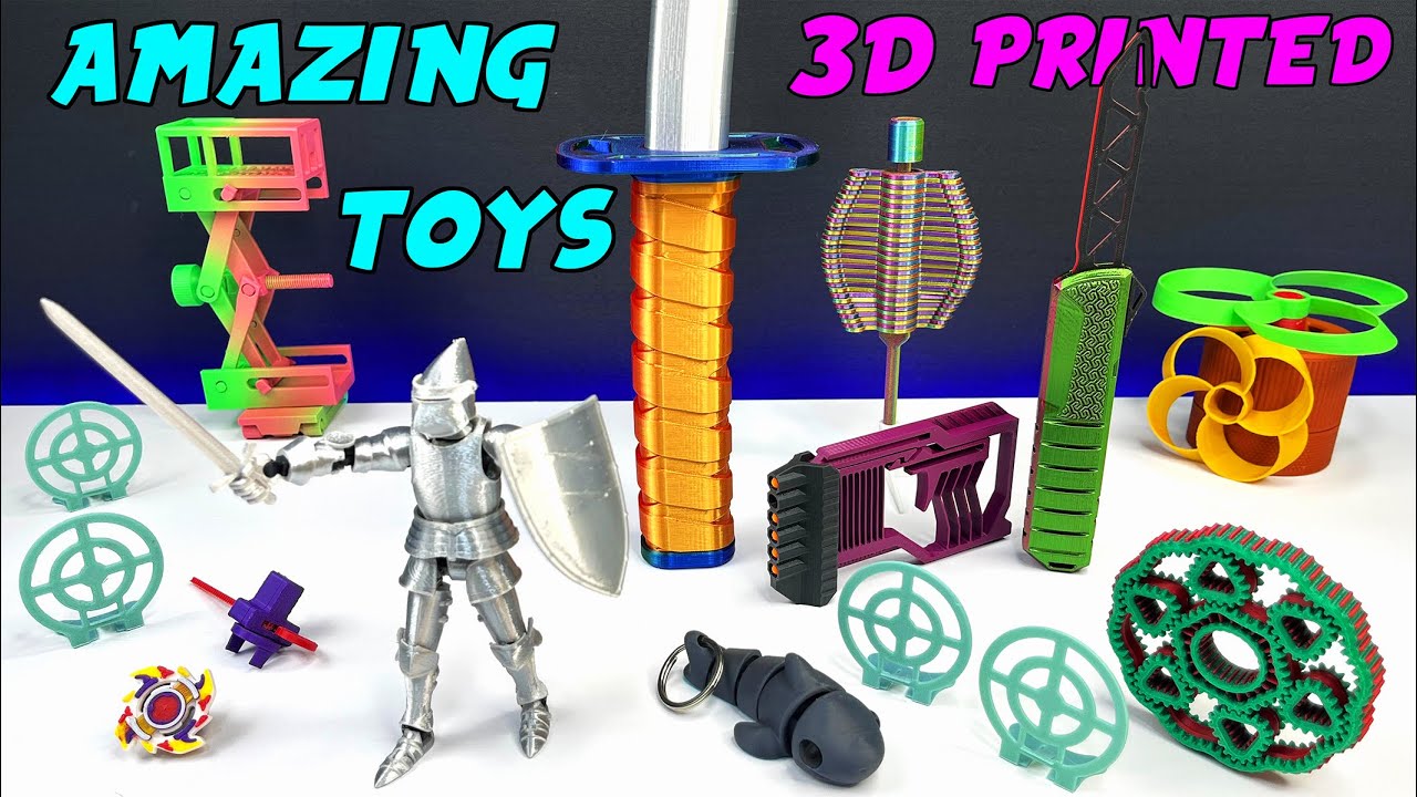 Удивительные игрушки, напечатанные на 3D-принтере