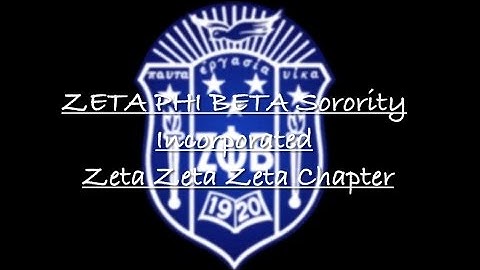 Zeta Zeta Zeta Chapter of Zeta Phi Beta Sorority, Inc. - About Us