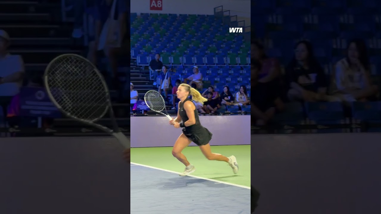 A Dash of Maja Magic 🪄Maja Chwalinska continues on to quarterfinals after defeating Oliynykova.#WTA