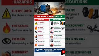 Electrical welding Safety, Hazard and precautions#ppe #safetyfirst