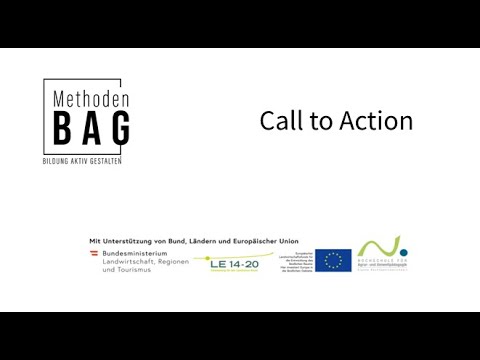 Call to Action | Methoden BAG | Bildung aktiv gestalten