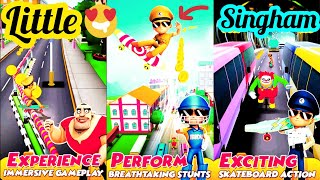 Little singham super skater gameplay in 2022🔥| हम पकडते है बंदे ko iss गेम में😱| Endless | Android💯 screenshot 2