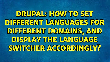How to set different languages for different domains, and display the language switcher...