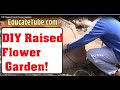 DIY Raised Pond Flower Garden- Upcycled Preformed Molded Pond into Container Garden