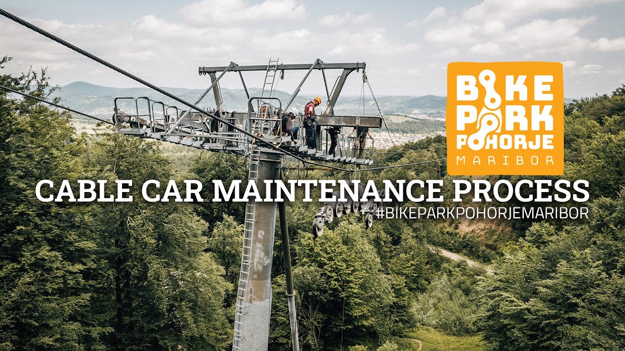 Maintenance process of the gondola | Behind the scenes of Bike Park Pohorje Maribor!