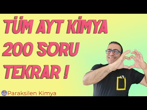 200 SORUDA TÜM AYT KİMYA ! ( PDF )