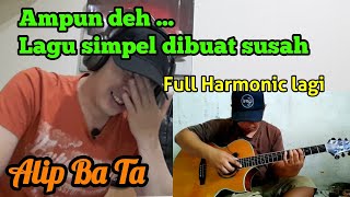 Edan... Lagu simpel dibuat susah full harmonik - Nina Bobo - Alip Ba Ta fingerstyle cover