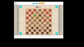 BIG CHECKERS WIN against the Easy Computer