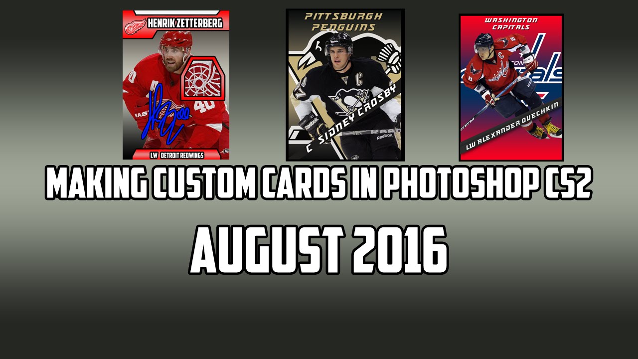 Making A Simple Hockey Card In Photoshop CS2 YouTube Making A Simple Hockey Card In Photoshop CS2 YouTube