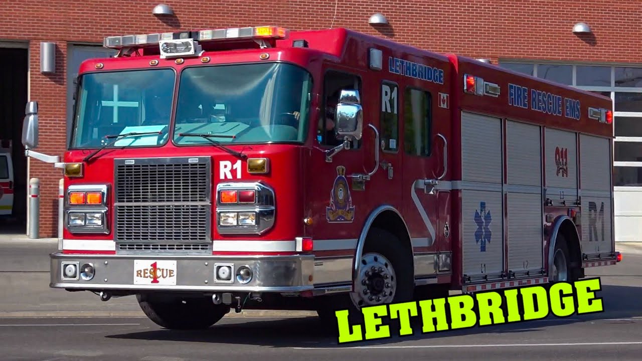 [LETHBRIDGE FIRE & EMERGENCY] Engine 1, Rescue 1 & Ambulance