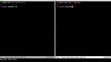 Using import/export syntax in Nodejs