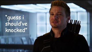 hawkeye saying iconic things for 2 minutes straight