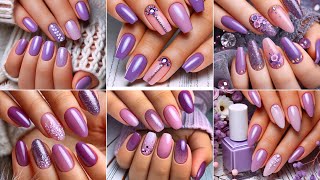 : 60+ beautiful purple nails polish ideas #nails #nailart #naildesign