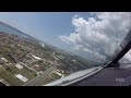 Split, Croatia: Visual approach and landing on runway 23. SPU/LDSP. Cockpit view. Airbus A320.