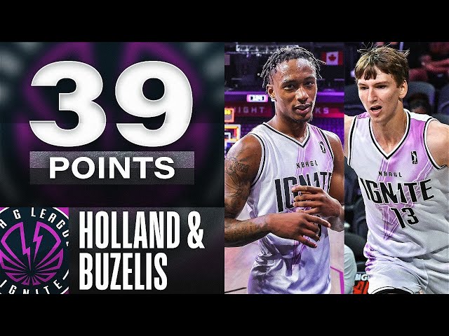 Ron Holland (23 PTS) & Matas Buzelis (16 PTS) Lead G League Ignite Over  Perth Wildcats! 👀 