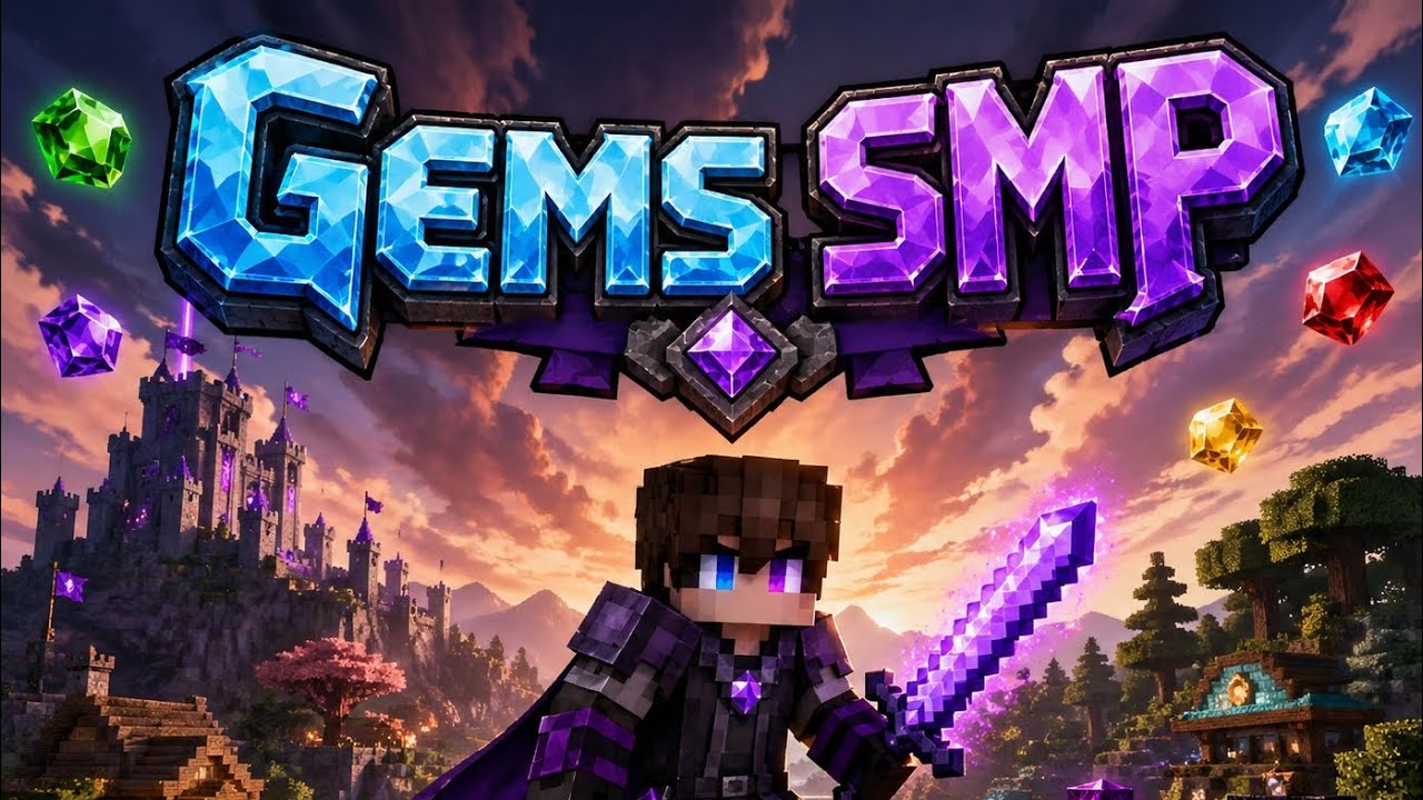 Minecraft launch a new smp name is Gems SMP #minecraft #server #new ...