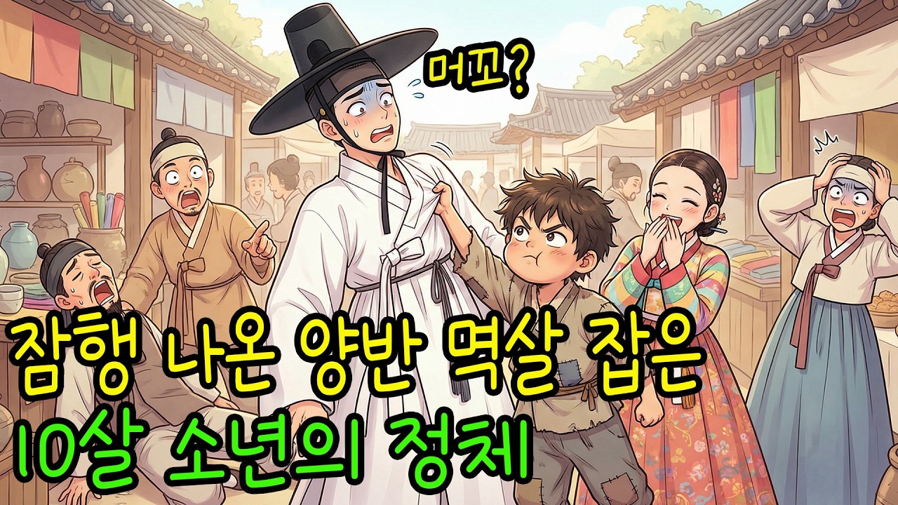 잠행 나온 암행어사 멱살 잡은 10살 소년의 정체 | 야담 옛날이야기