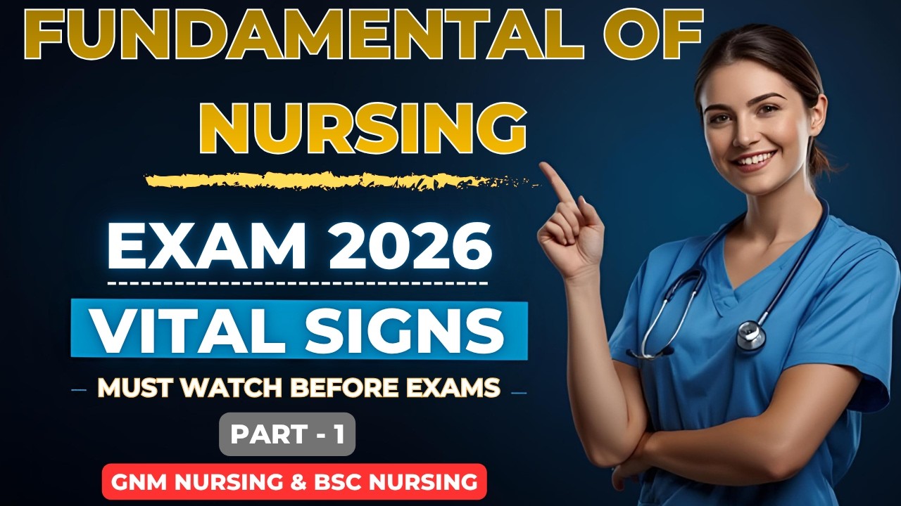 Vital signs (MCQ's) - Fundamental Of Nursing || GNM Nursing & Bsc Nursing