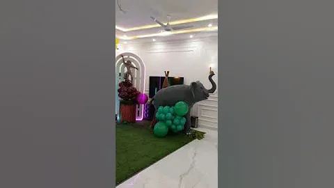 Jungle Theme Birthday Party Decorations #shorts #tulipsevents #birthdayplanner