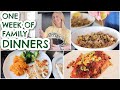 A WEEK OF FAMILY DINNERS | WHAT WE EAT + DINNER INSPO MEALS | EMILY NORRIS