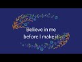 Believe in me  inspiration by linda