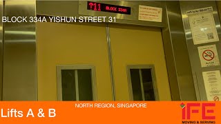 HDB Block 334A Yishun || IFE Elevator