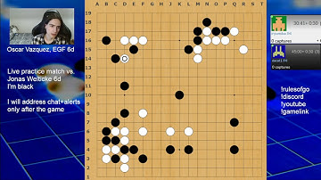 Live practice  game vs. Jonas Welticke 6d! +review Pt 2 || dacat1 stream archive