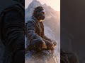 Bajrangbali Chanting Sita Ram on the Himalayas #hanumanbhakti #monkey #hindudeity