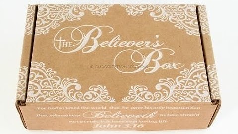 The Believer’s Box November 2015 Unboxing/Review + Coupon @thebelieversbox