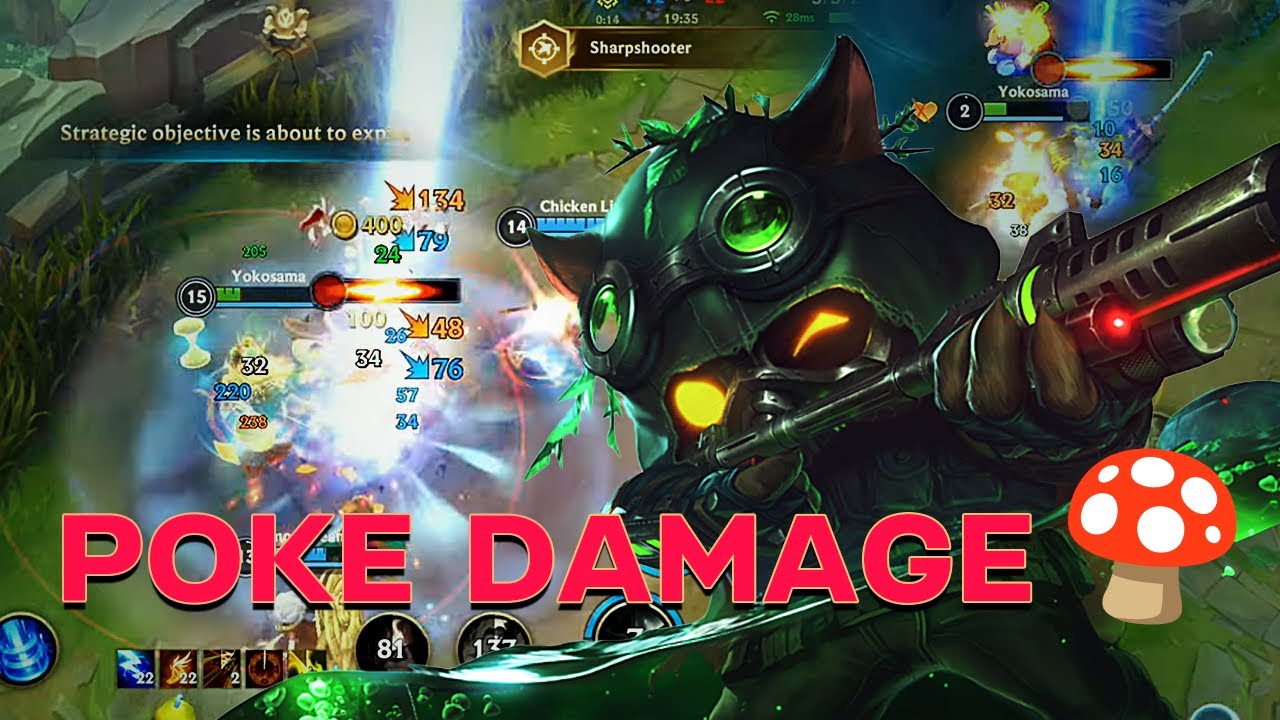 Annoying Teemo POKE Gameplay 🍄 | Wild Rift