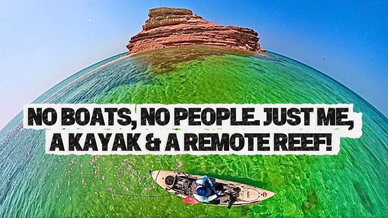FISHING ABU DHABI VLOG - NO BOATS. NO PEOPLE. JUST ME, A KAYAK & A REMOTE REEF!