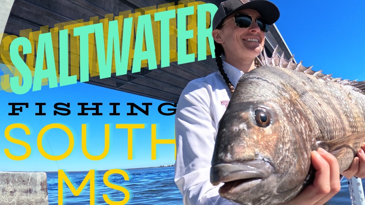 Saltwater Fishing South MS! (biggest fish she has ever caught!)