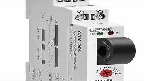 GEYA GRI8-05 AC OR DC Current Monitoring Relay Straight-Through 2A-20A AC24V-240V Over-Current Under