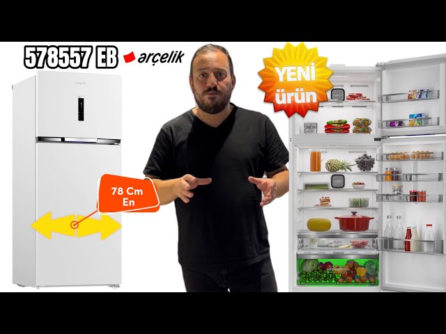 578557 EB Yeni Arçelik Buzdolabı | No Frost Buzdolabı | 578 Litre | 78 Cm  Geniş No Frost Buzdolabı - YouTube