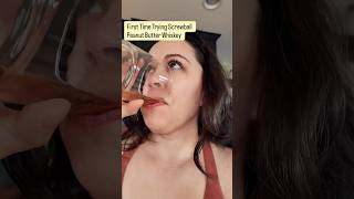 Trying Peanut Butter Whiskey 😋 #foodie #foodreview #foodlover #yum #cocktail #whiskey #foodshorts